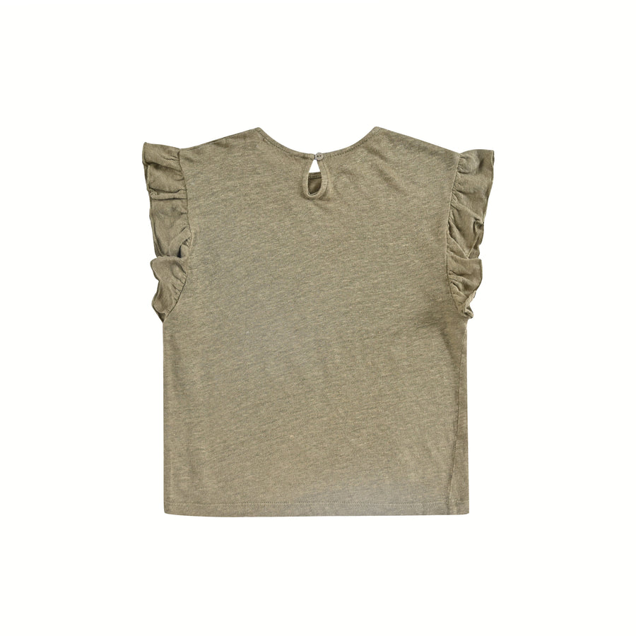 Louise Misha tees Louise Misha Khaki Hermance Tee