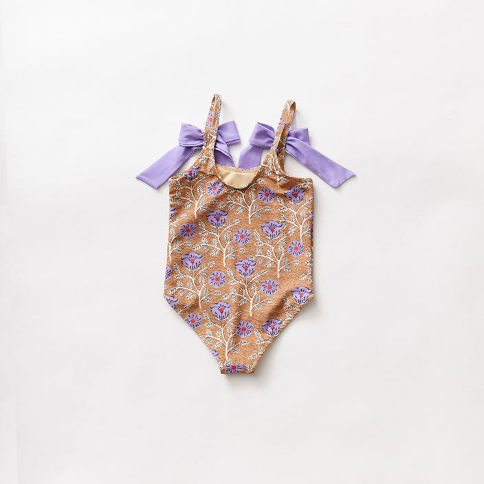 Pink Chicken Brown Goa Floral Lulu Suit