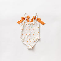 Pink Chicken Ditsy Oranges Lulu Suit