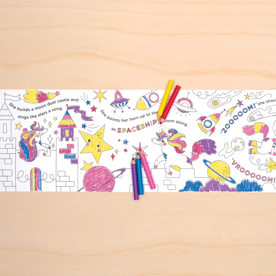 Chronicle Books Luna Unicorn Blasts Off! Story Roll