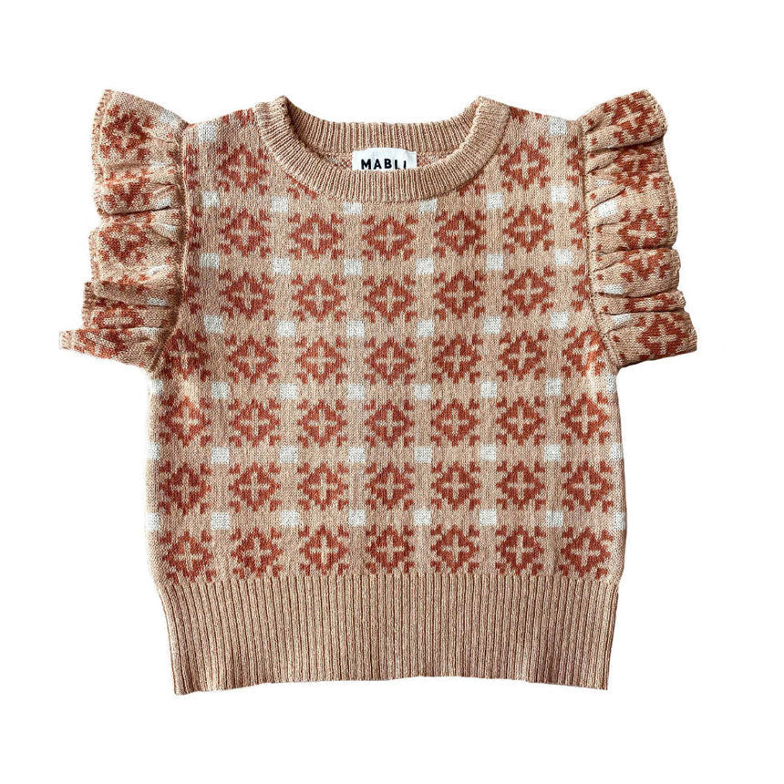 Mabli knitwear Mabli Putty Ffion Singlet