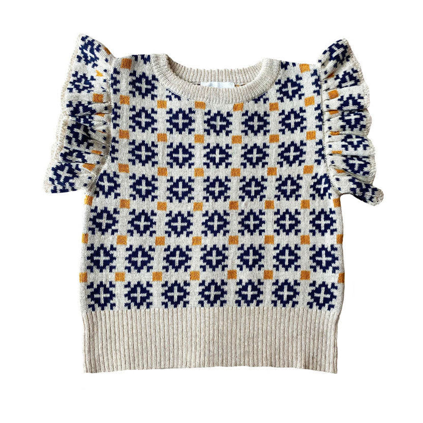 Mabli knitwear Mabli Sand Ffion Singlet