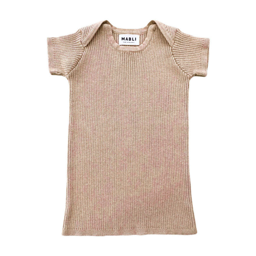 Mabli tees Mabli Putty Mai Skinny Rib Tee