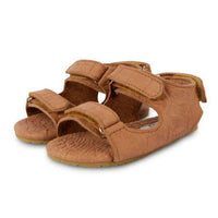 Donsje Camel Croco Leather Mado Exclusive Baby Sandals