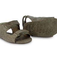 Donsje Stone Croco Leather Mado Exclusive Baby Sandals