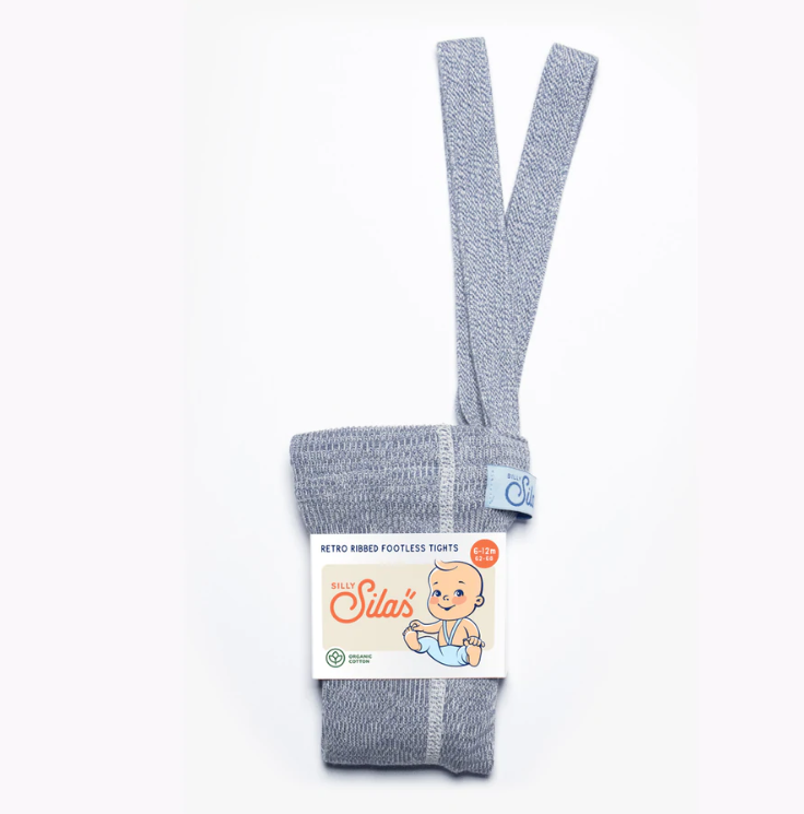Silly Silas Marshmallow Sky Footless Tights