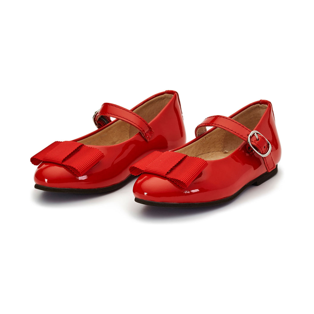 Age of Innocence Red Leather Ellen Mary Janes