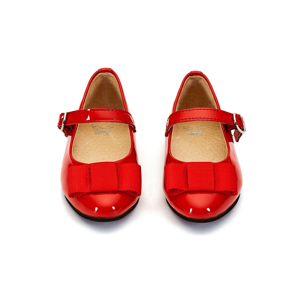 Age of Innocence Red Leather Ellen Mary Janes