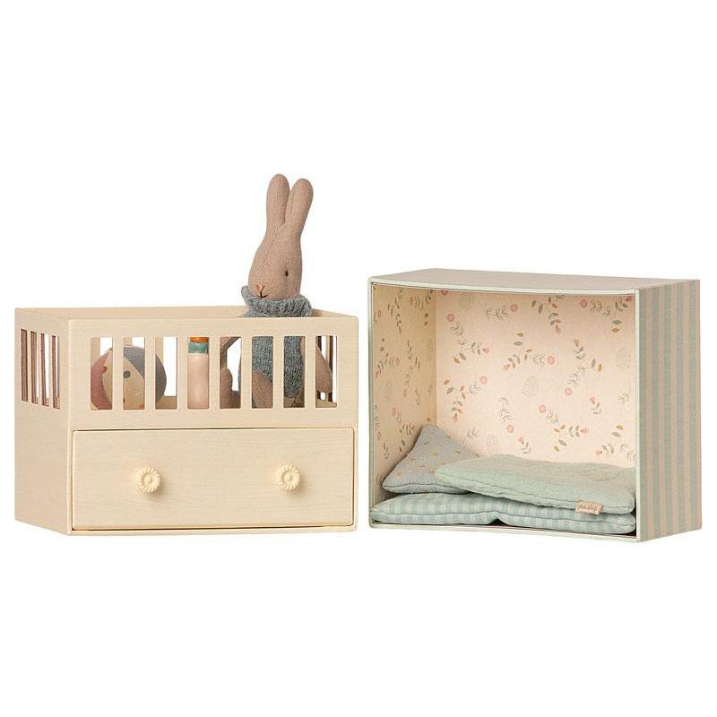 Maileg Baby Room With Micro Rabbit