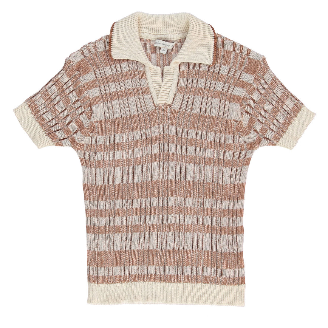 Bebe Organic Natural Stripe Milo Polo