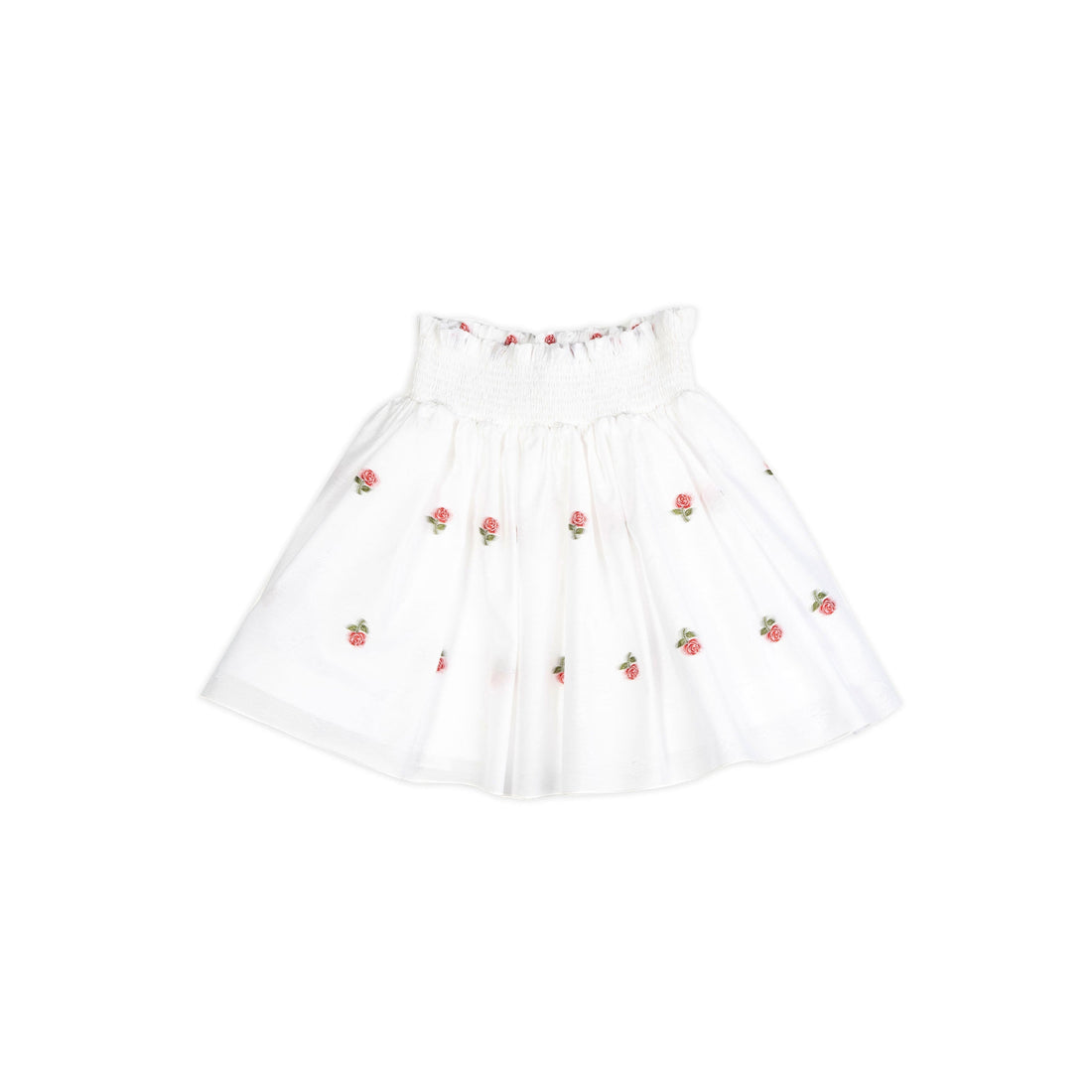 mimisol White Embroidered Skirt