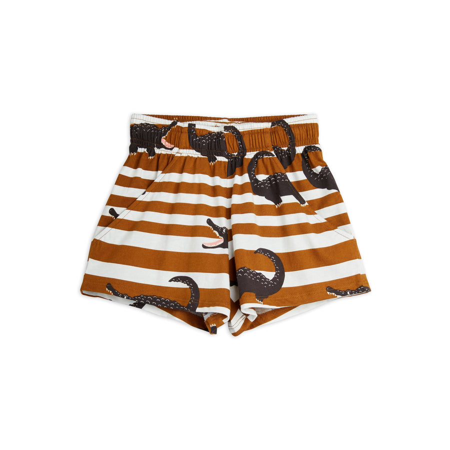 Mini Rodini Shorts Mini Rodini Crocodiles Aop Shorts - Brown