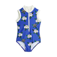 Mini Rodini swim Mini Rodini Roses Uv Zip Swimsuit