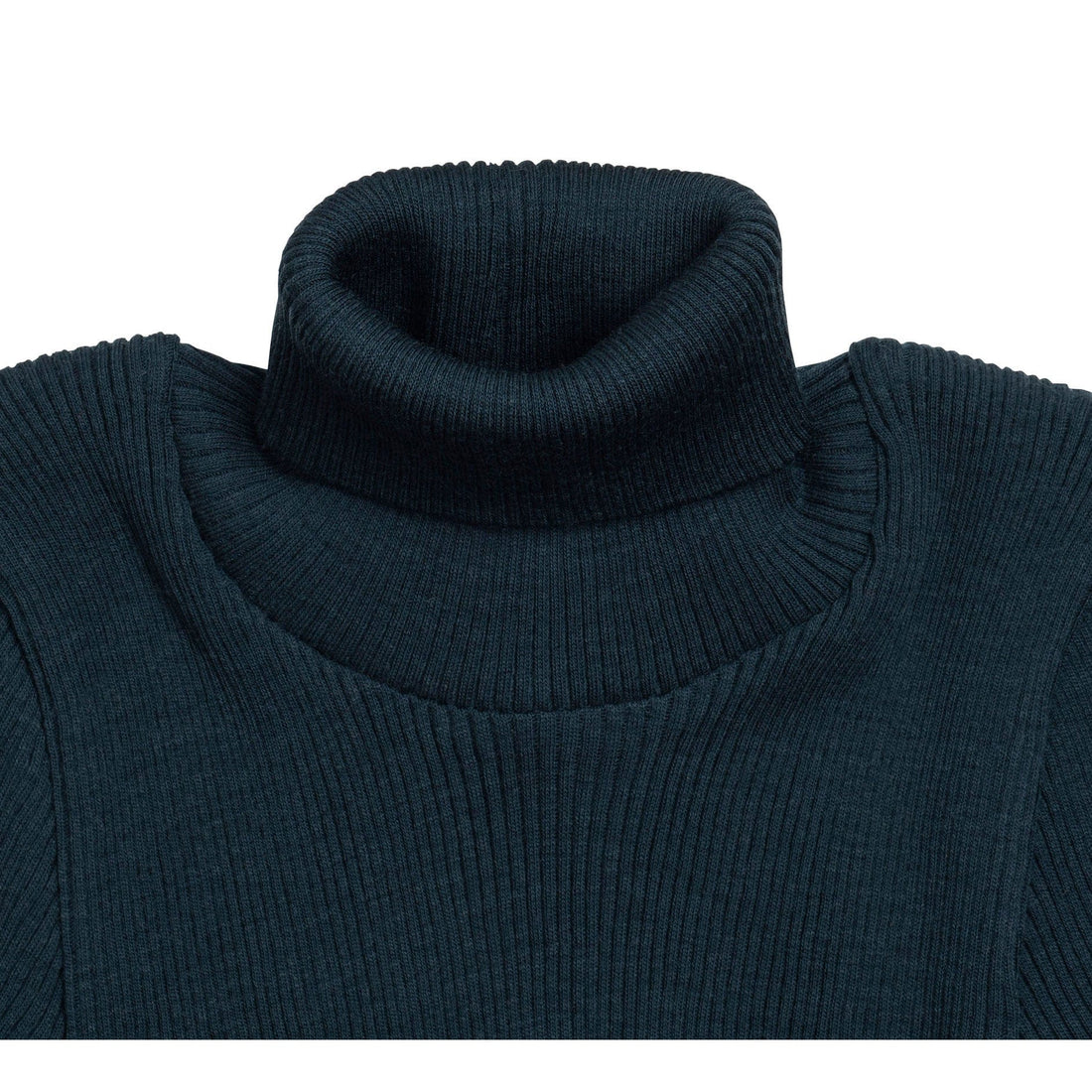 minimalisma knitwear Minimalisma Navy Teal Alf Turtleneck