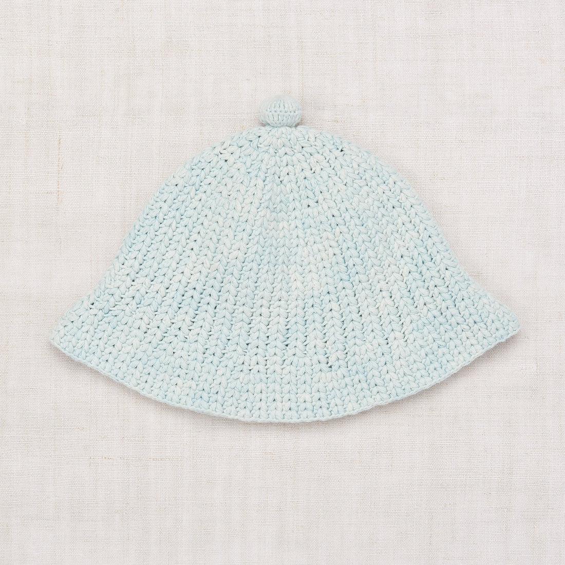 Misha and Puff accessories Misha and Puff Steel Blue Crochet Beach Hat