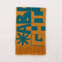 Misha and Puff accessories OS Misha and Puff Alphabet Boucle Blanket - Marigold