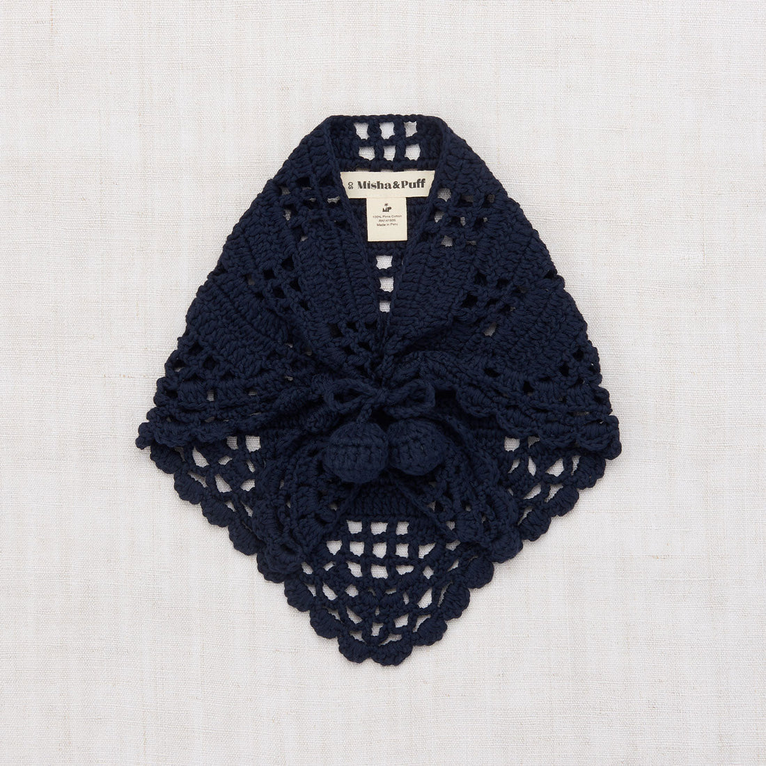 Misha and Puff accessories OS Misha and Puff Maritime Blue Crochet Kerchief