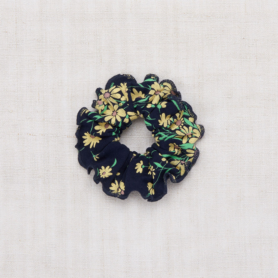 Misha and Puff accessories OS Misha and Puff Maritime Blue Wild Daisy Scrunchie