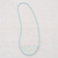 Misha and Puff accessories OS Misha and Puff Steel Blue Crochet Half Moon Bag