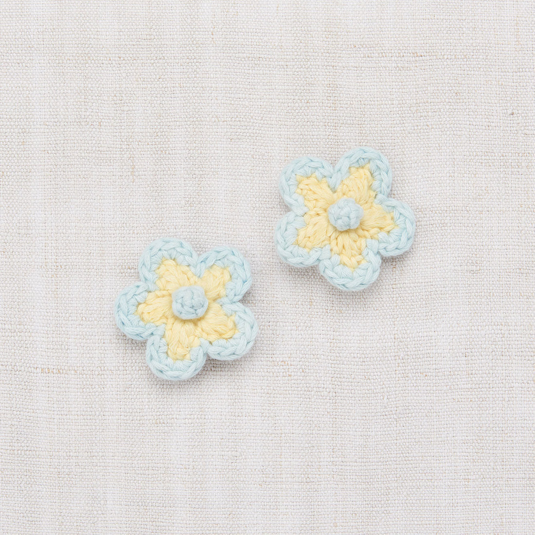 Misha and Puff accessories OS Misha and Puff Steel Blue Medium Flower Clip Set