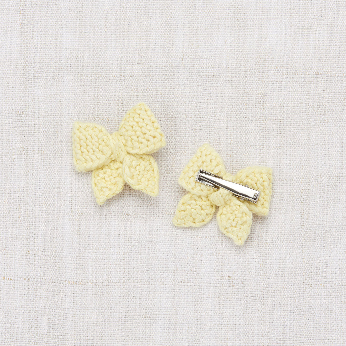 Misha and Puff accessories OS Misha and Puff Vintage Yellow Baby Puff Bow Set