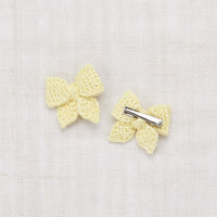 Misha and Puff accessories OS Misha and Puff Vintage Yellow Baby Puff Bow Set