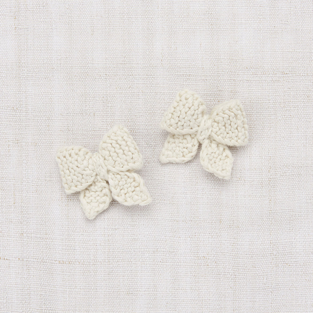 Misha and Puff accessories OS Misha and Puff Winter Cream Baby Puff Bow Set