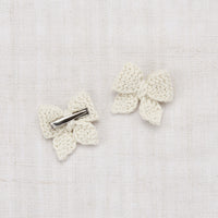 Misha and Puff accessories OS Misha and Puff Winter Cream Baby Puff Bow Set