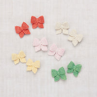 Misha and Puff accessories OS Misha and Puff Winter Cream Baby Puff Bow Set