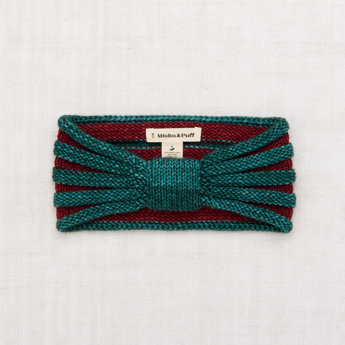 Misha and Puff Accordion Pleat Headband - Peacock