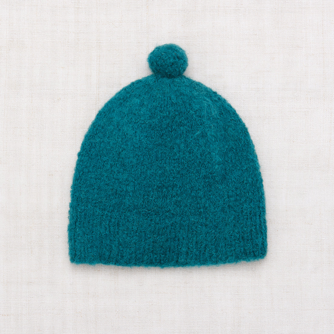 Misha and Puff Boucle Big Pom Hat - Peacock