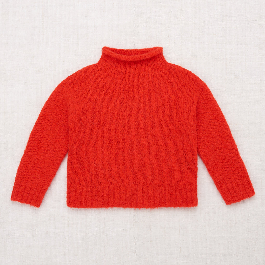 Misha and Puff Boucle Pullover - Red Flame