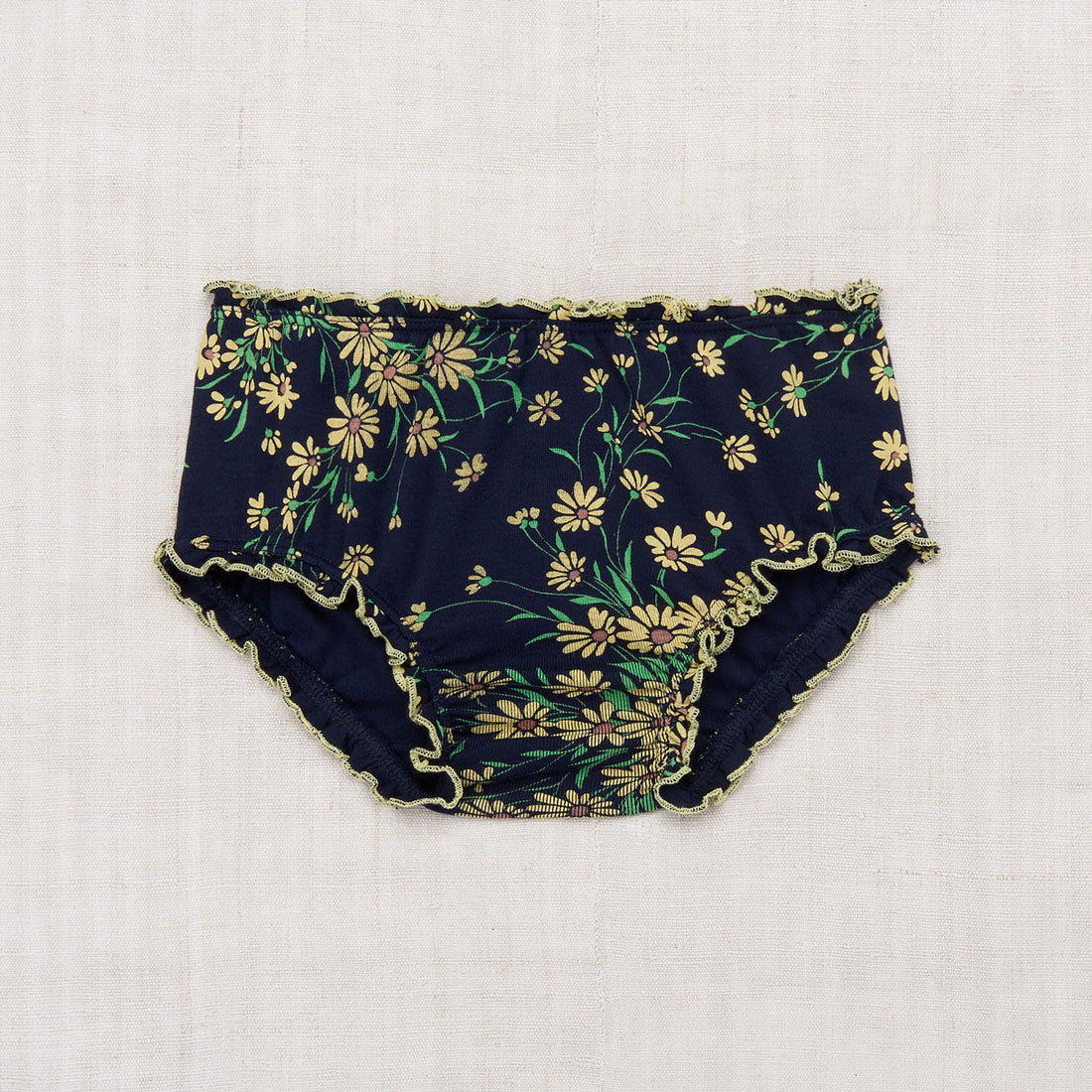 Misha and Puff bottoms Misha and Puff Maritime Blue Wild Daisy Ruffle Brief