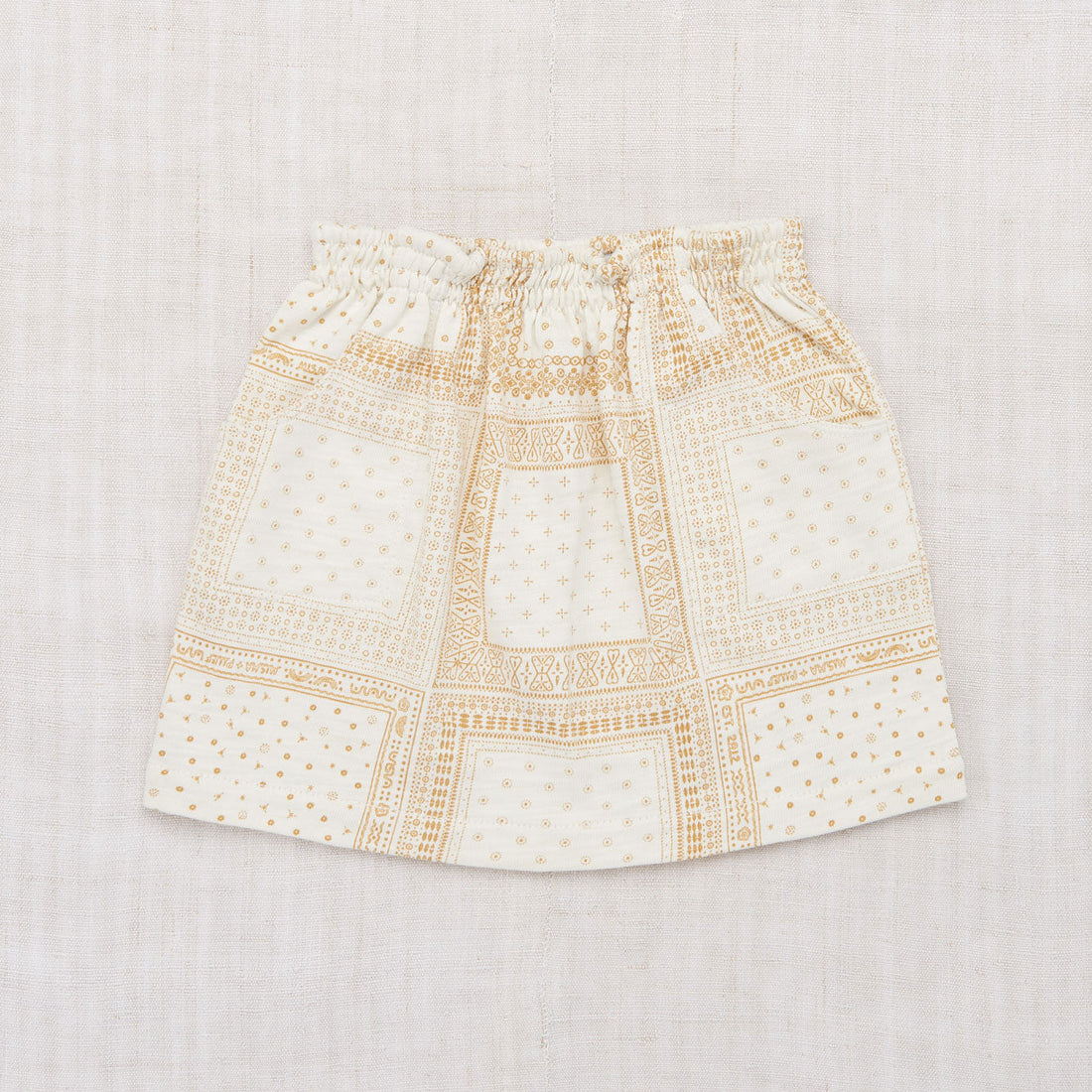 Misha and Puff bottoms Misha and Puff Winter Cream Patchwork Bandana Bell Skirt