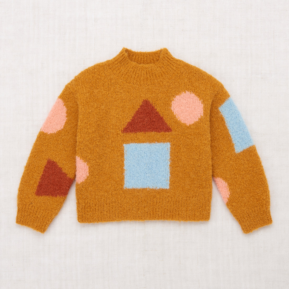 Misha and Puff Boucle Basic Square Sweater - Marigold