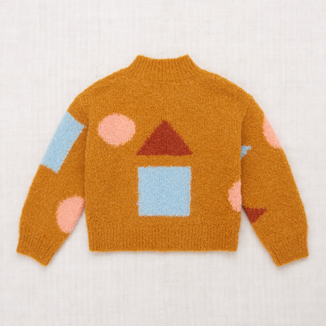 Misha and Puff Boucle Basic Square Sweater - Marigold