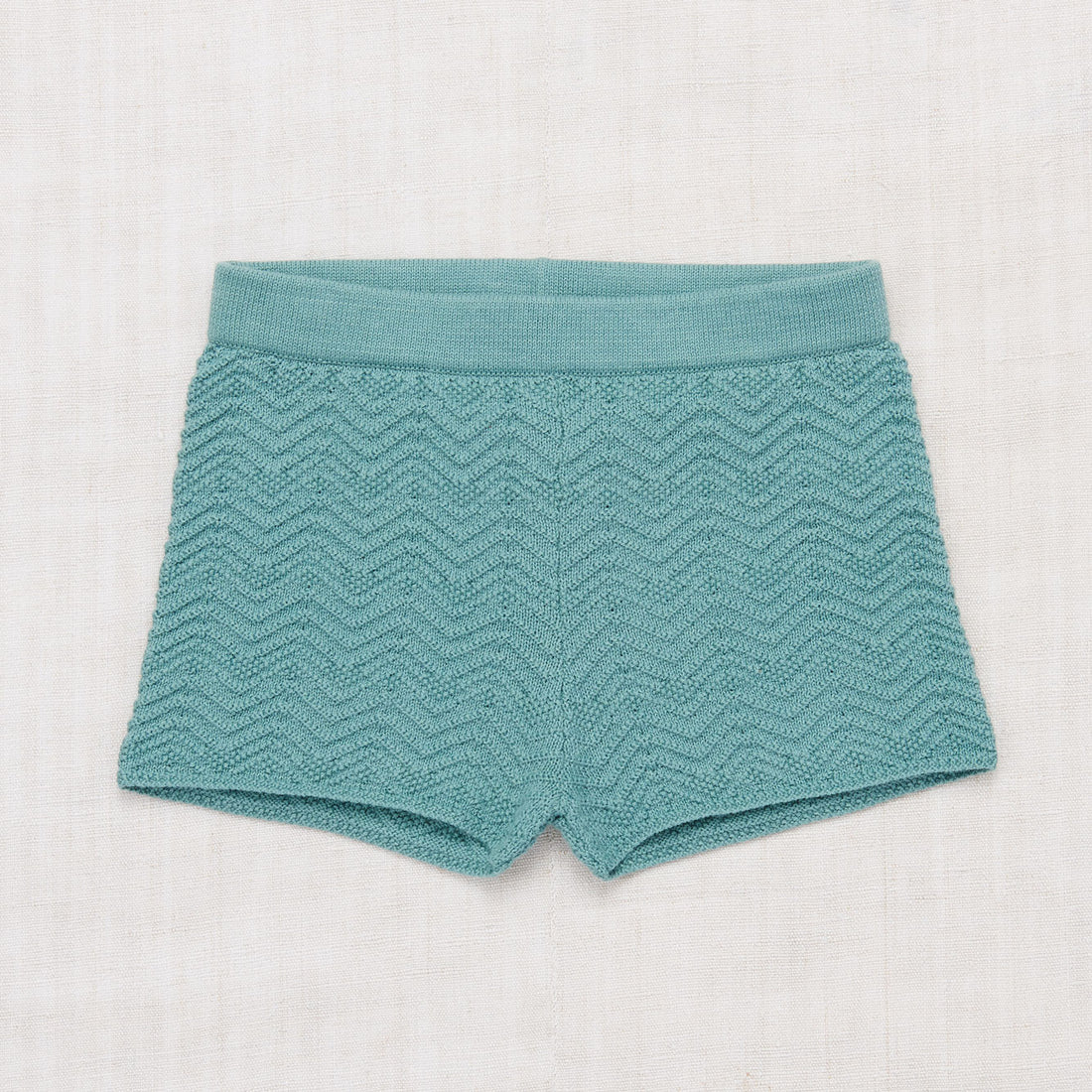 Misha and Puff Dusty Blue Chevron Shorts