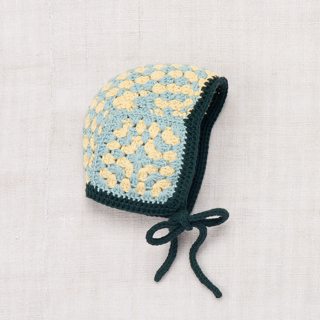 Misha & Puff Spruce Crochet Bonnet