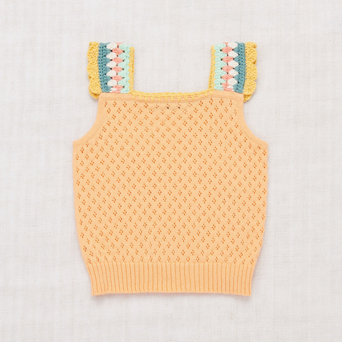 Misha and Puff Peach Eyelet Tank