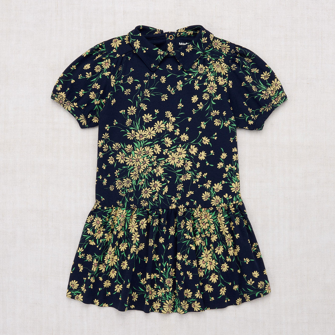 Misha and Puff dresses Misha and Puff Maritime Blue Wild Daisy Puff Dress