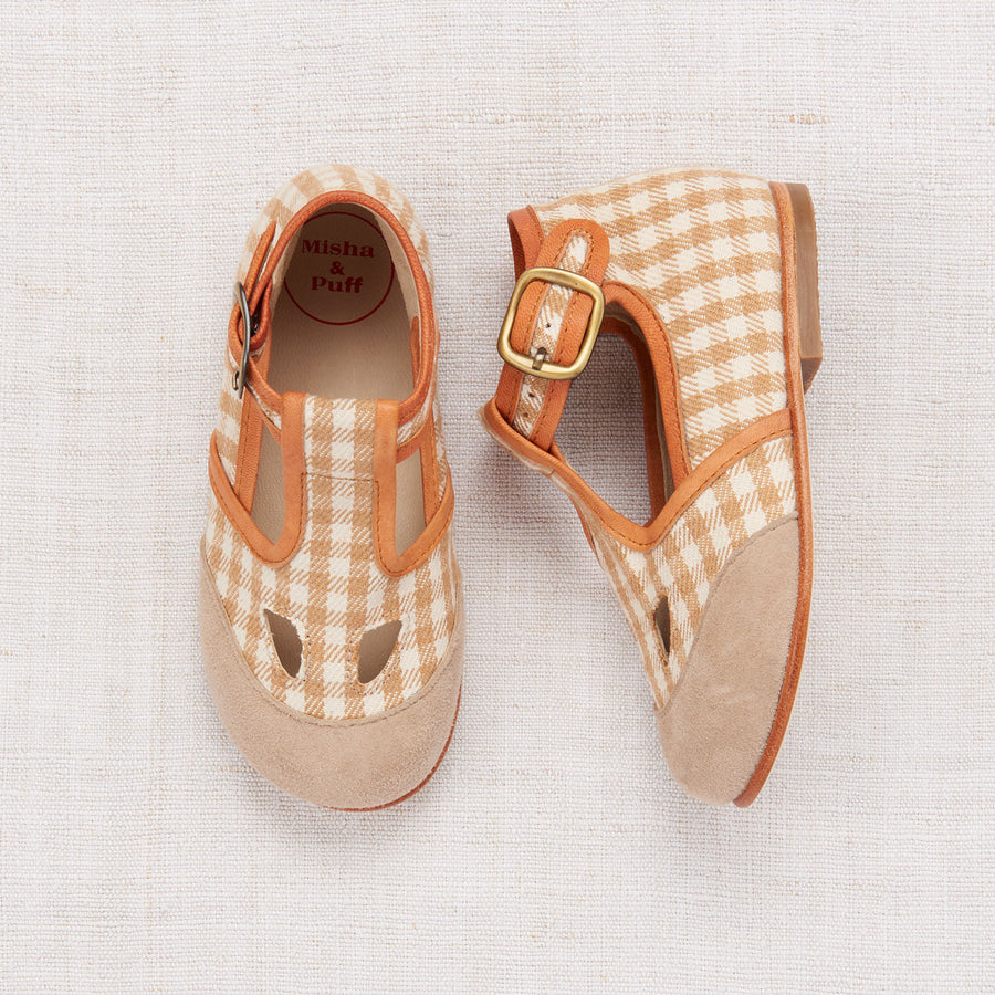 Misha and puff gingham Elmwood T-straps