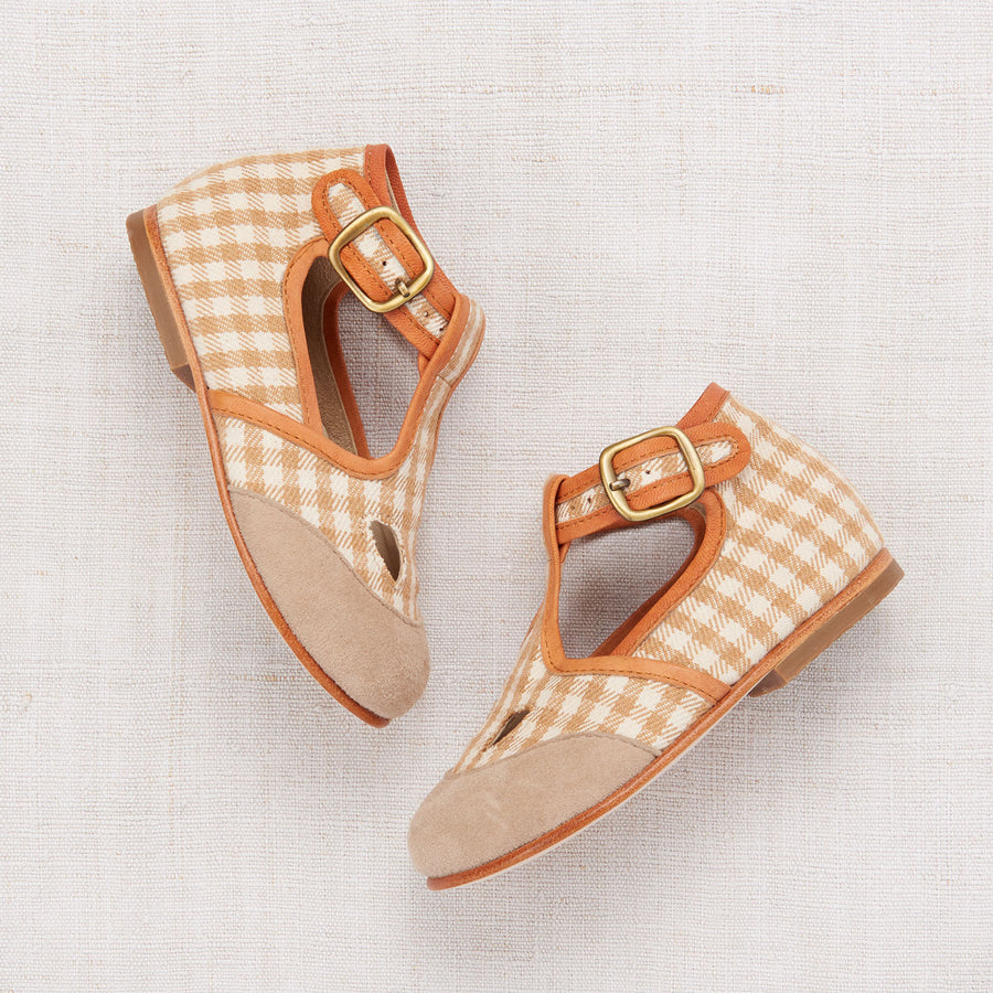 Misha and puff gingham Elmwood T-straps