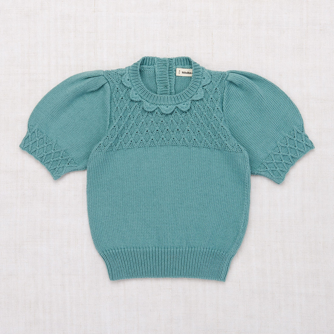 Misha and Puff Dusty Blue Eloise Pullover