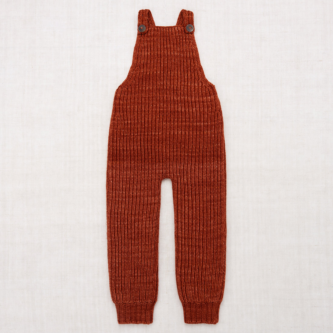 Misha and Puff Fisherman Rib Overalls - Henna