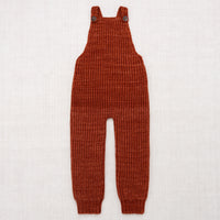 Misha and Puff Fisherman Rib Overalls - Henna