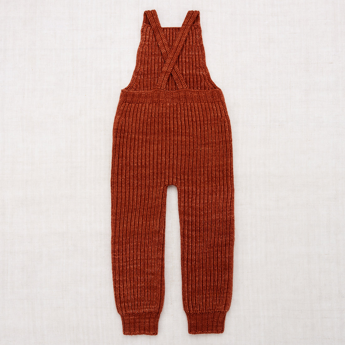 Misha and Puff Fisherman Rib Overalls - Henna