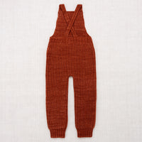Misha and Puff Fisherman Rib Overalls - Henna