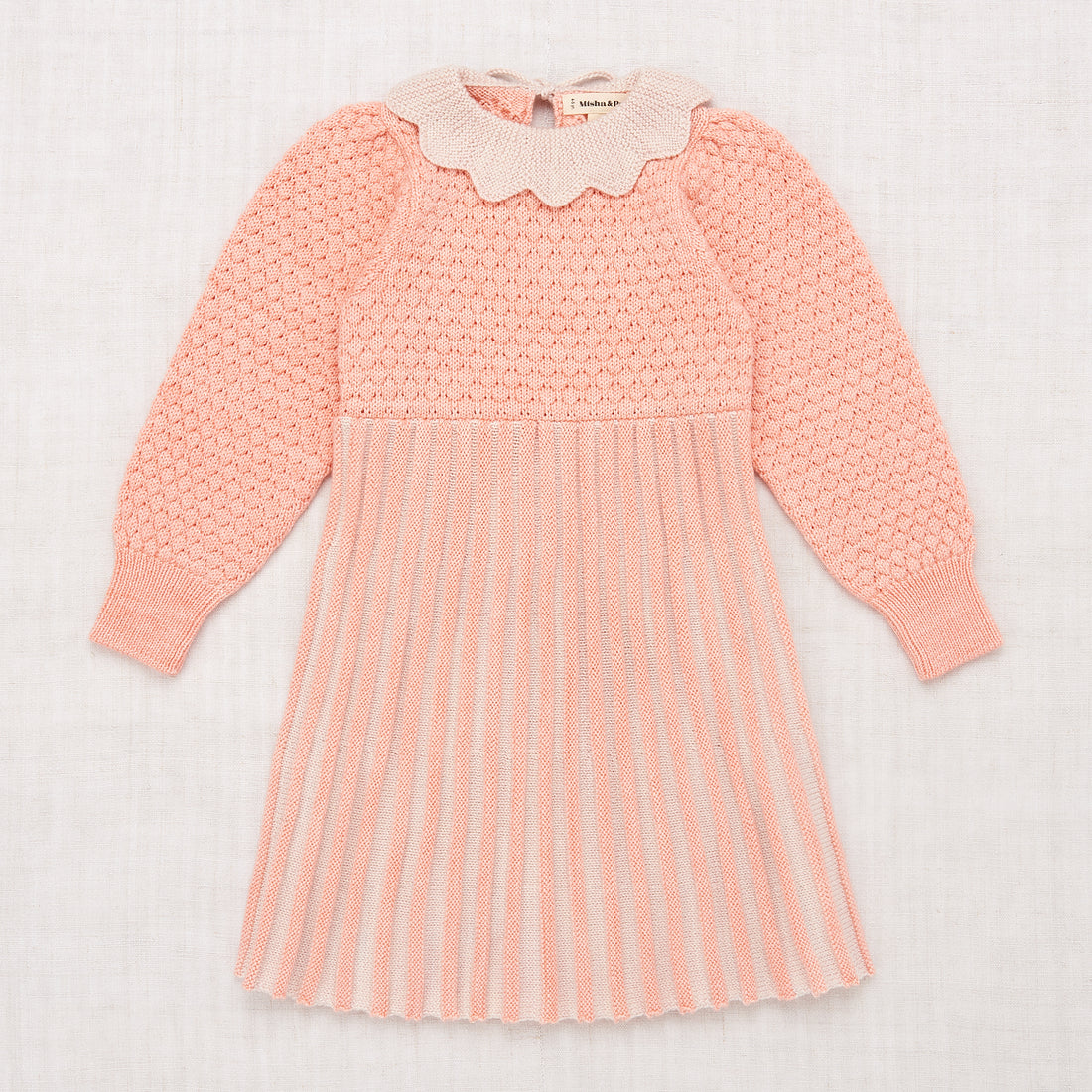 Misha and Puff Flower Dress - Grapefruit