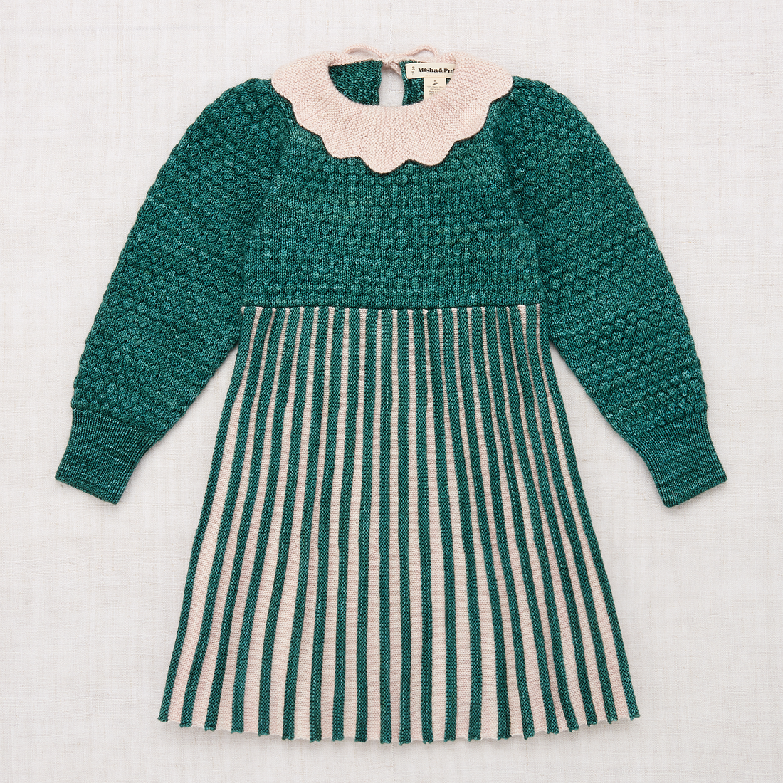 Misha and Puff Flower Dress - Peacock