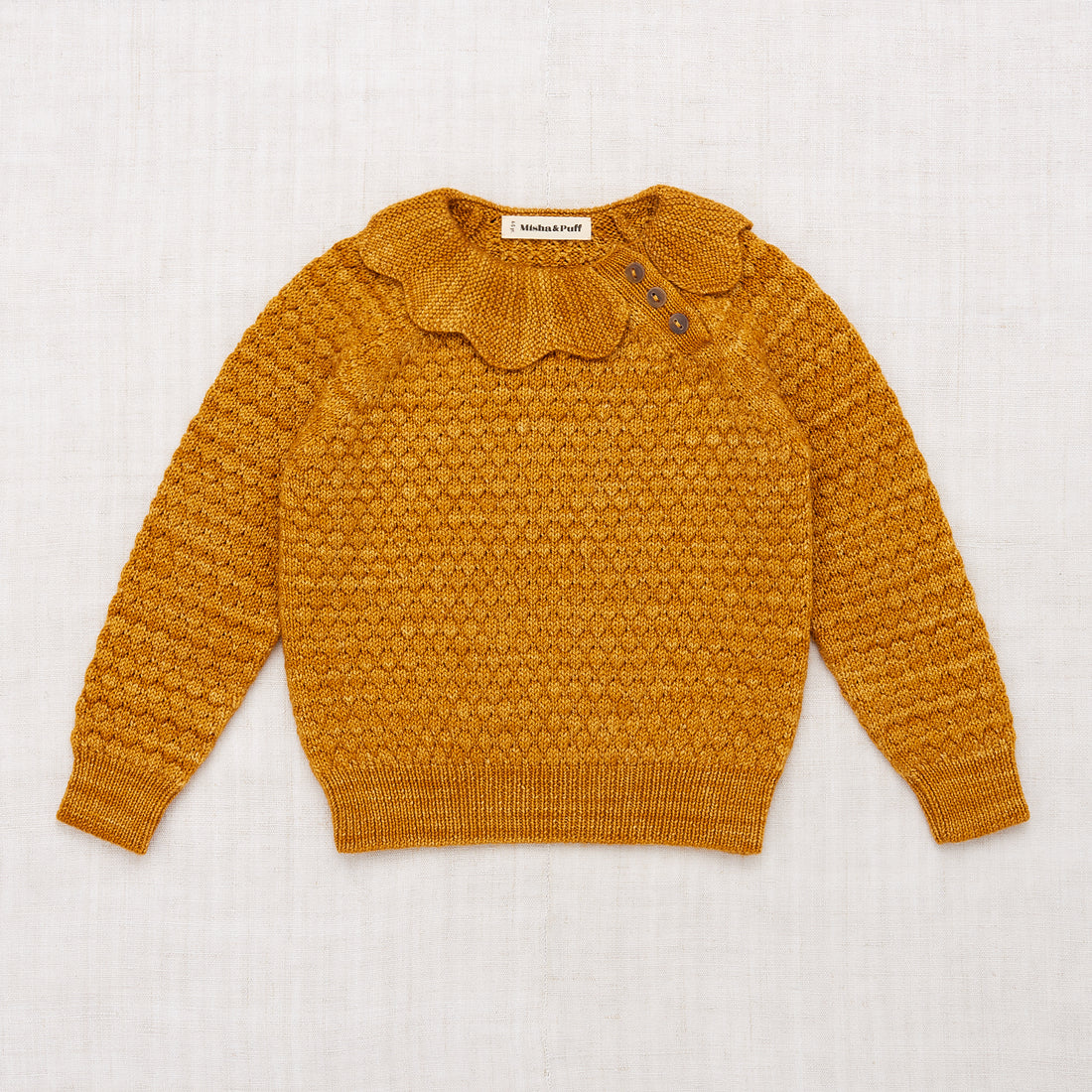 帽子 misha&puff Gloucester Tam Spun Gold 2-4y Misha and Puff Cat Sweater - Spun Gold – Ladida